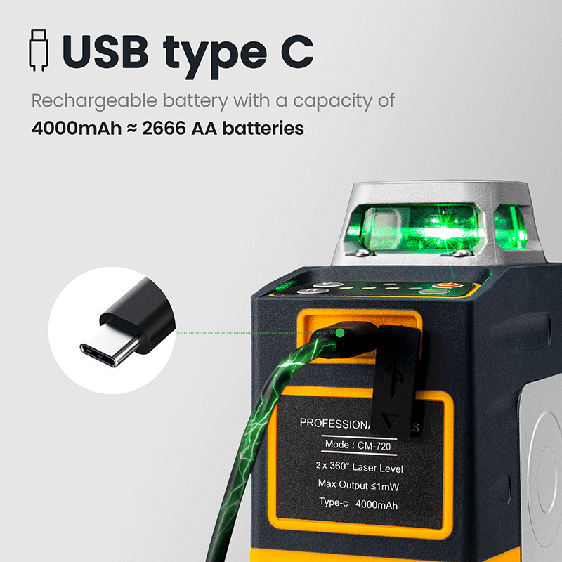 Cigman - CIGMAN CM720 2*360° Laser Level